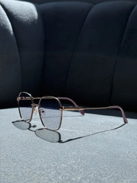 DIVA - Gafas Fotocromáticas Marco Escarchado Dorado | Karol Eye Wear